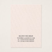 Earthy Bohemisch Pink Girl Earring Display Card (Rückseite)