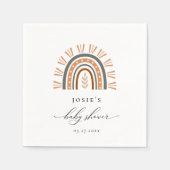 Earthy Bohemisch Rainbow Baby Showroom Napkins Serviette (Vorderseite)