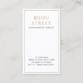 Earthy Boho Abstrakt Jewelier Designer Visitenkarte (Vorderseite)