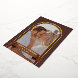 Earthy Boho Arch Foto Jewish Chuppah Hebrew Folieneinladung