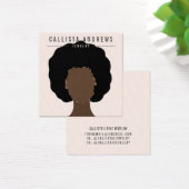Earthy Boho Black Hair Girl Earring Display Card (Schreibtisch)
