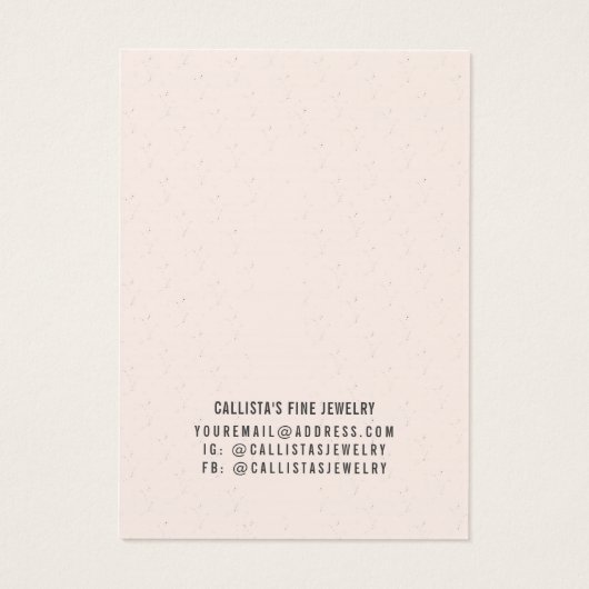 Earthy Boho Black Long Hair Girl Earring Display (Rückseite)