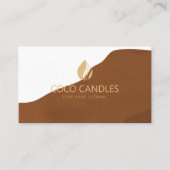 Earthy Boho Business Card Visitenkarte (Vorderseite)