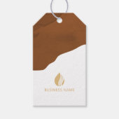 Earthy Boho Cloud Logo Hang Tag Geschenkanhänger (Vorderseite)