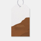 Earthy Boho Cloud Logo Hang Tag Geschenkanhänger (Rückseite)