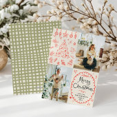 Earthy Boho Hand Drawn Frohe Weihnachten 2 Foto