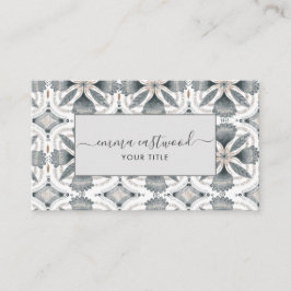 Earthy Boho Mute Blume Business Card Visitenkarte