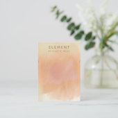 Earthy Boho Terracotta Watercolor Necklace Display Visitenkarte (Stehend Vorderseite)