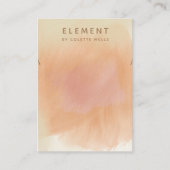 Earthy Boho Terracotta Watercolor Necklace Display Visitenkarte (Vorderseite)