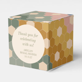 Earthy Boho Vintag Custom Brautparty Danke Geschenkschachtel