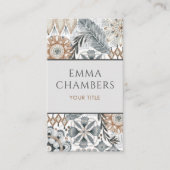 Earthy Boho Visitenkarte (Vorderseite)