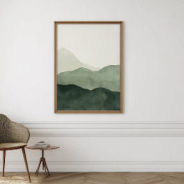 Earthy Boho Watercolor Wall Art | Digital Print Poster