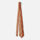 Earthy Boho Wirbel Neck Tie Krawatte (Rückseite)