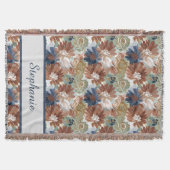 Earthy Botanical Meadow Mindfulness Decke (Vorderseite)