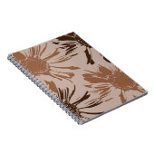 Earthy Brown Gerbera Blume Notizblock (Rechte Seite)