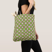 Earthy Brown Green Checkered Checkerboard-Muster Tasche (Von Nahem)