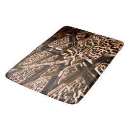 Earthy Brown Stars Badematte