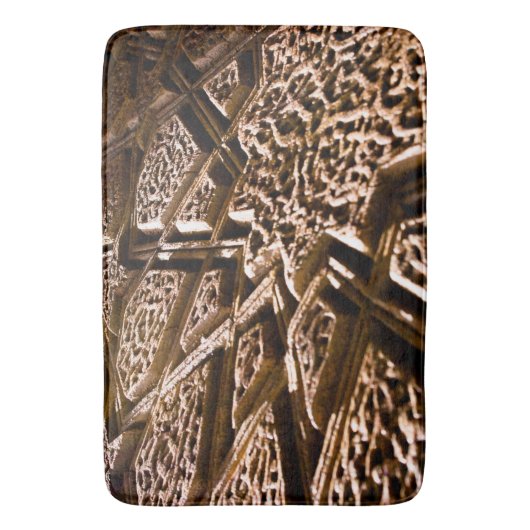 Earthy Brown Stars Badematte (Vorderseite Vertikal)