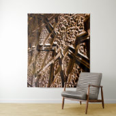 Earthy Brown Stars Wandteppich (Beispiel)