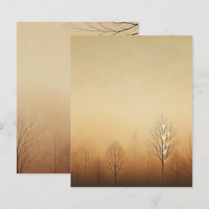 Earthy Brown Sunset Autumnal Ombre Scrapbook Paper