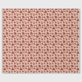 Earthy Burnt Autumn Leaves Geschenkpapier (Flach)