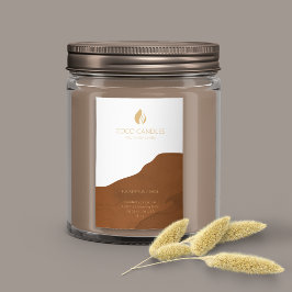 Earthy Candle Product Label Lebensmitteletikett