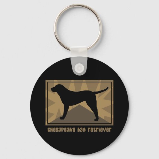 Earthy Chesapeake Bay Retriever Schlüsselanhänger (Vorderseite)