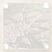 Earthy Clay Stars Glasuntersetzer (Rückseite)