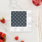 earthy colored floral geometric tiles serviette (Beispiel)