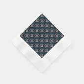 earthy colored floral geometric tiles serviette (Ecke)