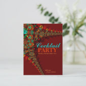 Earthy Colors : Cocktail-Party Einladungen (Stehend Vorderseite)