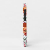 Earthy Colors, Fall Flowers Monogrammed Case-Mate iPhone Hülle (Hinten/Links)