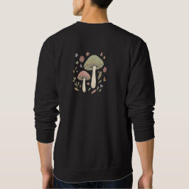 Earthy Cottagecore Mushroom Botanical Graphic Sweatshirt