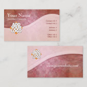 Earthy Curves Business Card Visitenkarte (Vorne/Hinten)
