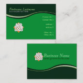 Earthy Curves Business Card Visitenkarte (Vorne/Hinten)
