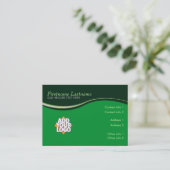 Earthy Curves Business Card Visitenkarte (Stehend Vorderseite)