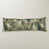 Earthy Deer Antlers & Ferns Seitenschläferkissen (Rückseite)