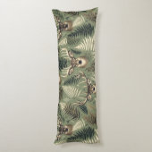 Earthy Deer Antlers & Ferns Seitenschläferkissen (Rückseite (Vertikal))