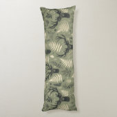 Earthy Deer Antlers & Ferns Seitenschläferkissen (Rückseite (Vertikal))