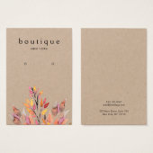 Earthy Earring Kraft Display Card (Vorne & Hinten)