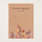 Earthy Earring Kraft Display Card (Vorderseite)