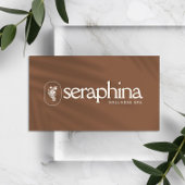 Earthy Elegance Logo Beauty, Wellness, Spa Rust Visitenkarte