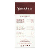 Earthy Elegance Logo Beauty, Wellness, Wellness-Ce Werbekarte (Vorne)