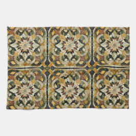 Earthy Elegance Mosaic Geschirrtuch