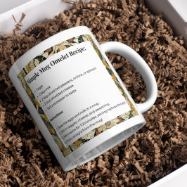 Earthy Elegance Mosaic Omelet Rezept Kaffeetasse