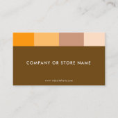 Earthy Elegance | Natürliche Farben der braunen Er Visitenkarte (Vorderseite)