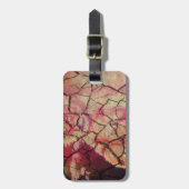 Earthy Elegant Lion: Hakuna Matata Textured Design Gepäckanhänger (Vorderseite vertikal)