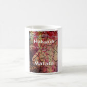 Earthy Elegant Lion: Hakuna Matata Textured Design Kaffeetasse (Mittel)
