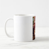 Earthy Elegant Lion: Hakuna Matata Textured Design Kaffeetasse (Links)