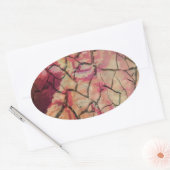 Earthy Elegant Lion: Hakuna Matata Textured Design Ovaler Aufkleber (Umschlag)